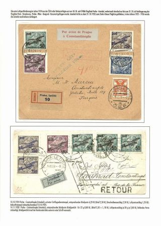 TSCHECHOSLOWAKISCHE LUFTPOST (VON DEN ANFÄNGEN BIS 1930) – Blatt 47