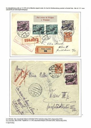 TSCHECHOSLOWAKISCHE LUFTPOST (VON DEN ANFÄNGEN BIS 1930) – Blatt 48