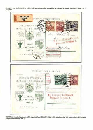 TSCHECHOSLOWAKISCHE LUFTPOST (VON DEN ANFÄNGEN BIS 1930) – Blatt 81