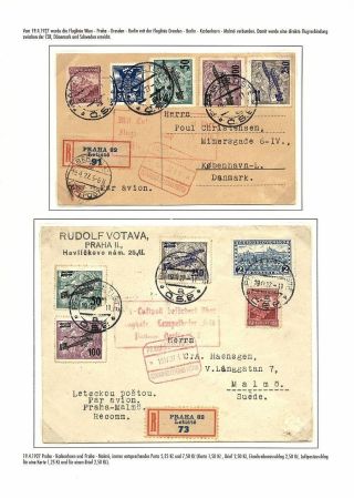 TSCHECHOSLOWAKISCHE LUFTPOST (VON DEN ANFÄNGEN BIS 1930) – Blatt 84