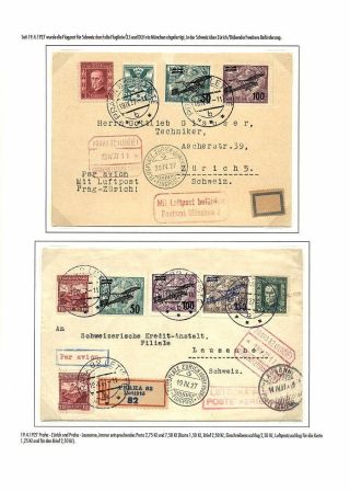 TSCHECHOSLOWAKISCHE LUFTPOST (VON DEN ANFÄNGEN BIS 1930) – Blatt 85