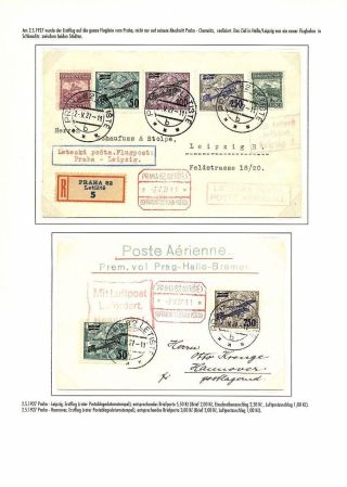 TSCHECHOSLOWAKISCHE LUFTPOST (VON DEN ANFÄNGEN BIS 1930) – Blatt 88