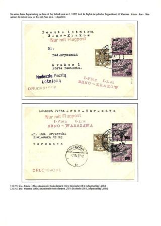 TSCHECHOSLOWAKISCHE LUFTPOST (VON DEN ANFÄNGEN BIS 1930) – Blatt 96