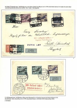 TSCHECHOSLOWAKISCHE LUFTPOST (VON DEN ANFÄNGEN BIS 1930) – Blatt 114