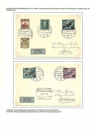 TSCHECHOSLOWAKISCHE LUFTPOST (VON DEN ANFÄNGEN BIS 1930) – Blatt 115