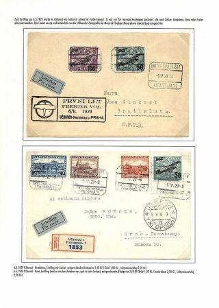 TSCHECHOSLOWAKISCHE LUFTPOST (VON DEN ANFÄNGEN BIS 1930) – Blatt 118