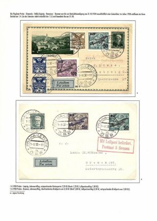 TSCHECHOSLOWAKISCHE LUFTPOST (VON DEN ANFÄNGEN BIS 1930) – Blatt 119