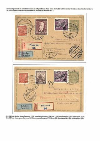 TSCHECHOSLOWAKISCHE LUFTPOST (VON DEN ANFÄNGEN BIS 1930) – Blatt 120