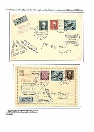 TSCHECHOSLOWAKISCHE LUFTPOST (VON DEN ANFÄNGEN BIS 1930) – Blatt 122