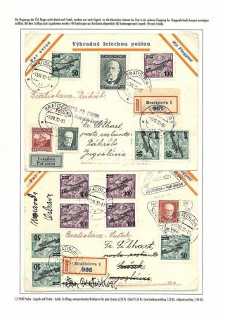 TSCHECHOSLOWAKISCHE LUFTPOST (VON DEN ANFÄNGEN BIS 1930) – Blatt 123