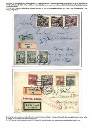 TSCHECHOSLOWAKISCHE LUFTPOST (VON DEN ANFÄNGEN BIS 1930) – Blatt 124