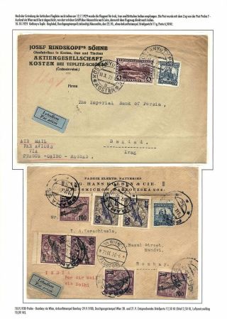 TSCHECHOSLOWAKISCHE LUFTPOST (VON DEN ANFÄNGEN BIS 1930) – Blatt 125