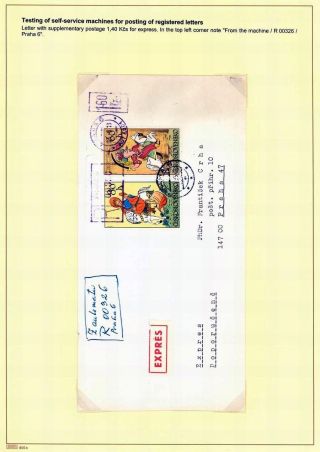 AUTOMATION VON EINGESCHRIEBENE POST IN TSCHECHOSLOWAKEI UND TSCHECHEI – Blatt 4