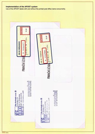 AUTOMATION VON EINGESCHRIEBENE POST IN TSCHECHOSLOWAKEI UND TSCHECHEI – Blatt 41