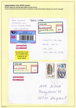 AUTOMATION VON EINGESCHRIEBENE POST IN TSCHECHOSLOWAKEI UND TSCHECHEI – Blatt 44