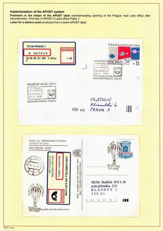 AUTOMATION VON EINGESCHRIEBENE POST IN TSCHECHOSLOWAKEI UND TSCHECHEI – Blatt 45