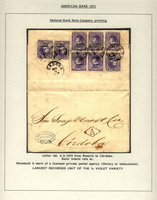 POSTKLASICKÁ VYDÁNÍ ARGENTINY 1867-1890 – list 32