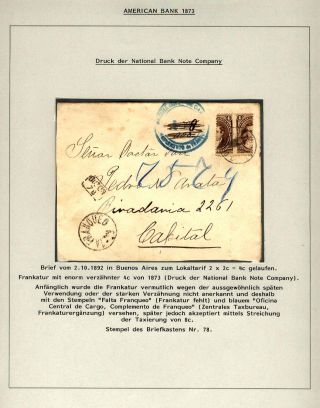 POSTKLASICKÁ VYDÁNÍ ARGENTINY 1867-1890 – list 37