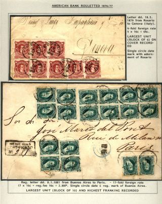 POSTKLASICKÁ VYDÁNÍ ARGENTINY 1867-1890 – list 53