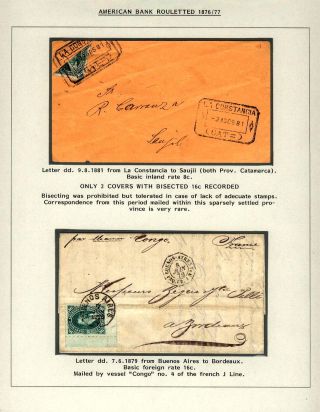 POSTKLASICKÁ VYDÁNÍ ARGENTINY 1867-1890 – list 55