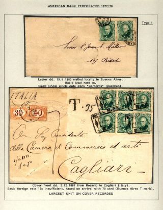 POSTKLASICKÁ VYDÁNÍ ARGENTINY 1867-1890 – list 66