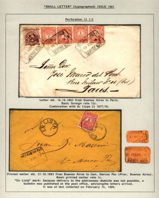 POSTKLASICKÁ VYDÁNÍ ARGENTINY 1867-1890 – list 86