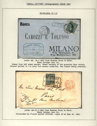 POSTKLASICKÁ VYDÁNÍ ARGENTINY 1867-1890 – list 92