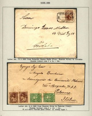 POSTKLASICKÁ VYDÁNÍ ARGENTINY 1867-1890 – list 128