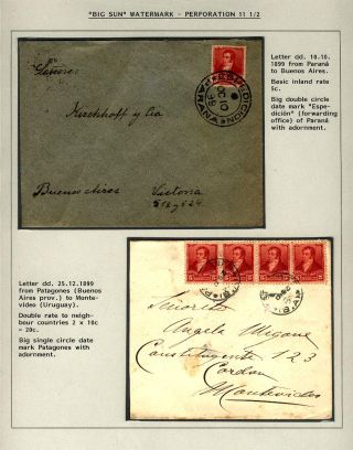 POSTKLASICKÁ VYDÁNÍ ARGENTINY 1867-1890 – list 315