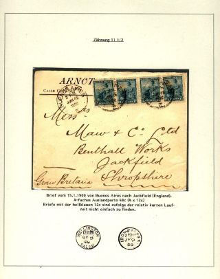 POSTKLASICKÁ VYDÁNÍ ARGENTINY 1867-1890 – list 411
