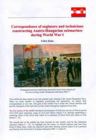 CORRESPONDENCE OF ENGINEERS AND TECHNICIANS CONSTRUCTING AUSTRO-HUNGARIAN SUBMARINES DURING WORLD WAR I – sheet 1