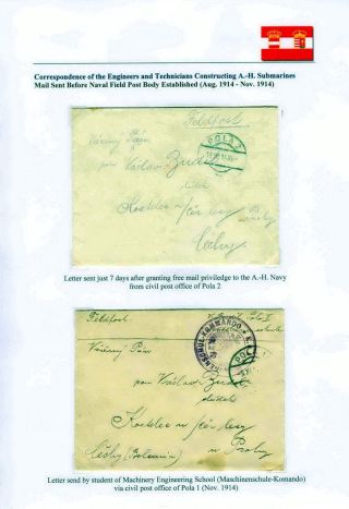 CORRESPONDENCE OF ENGINEERS AND TECHNICIANS CONSTRUCTING AUSTRO-HUNGARIAN SUBMARINES DURING WORLD WAR I – sheet 2
