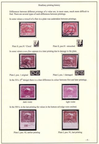 HRADCANY PRINTING HISTORY – sheet 4