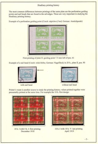 HRADCANY PRINTING HISTORY – sheet 5