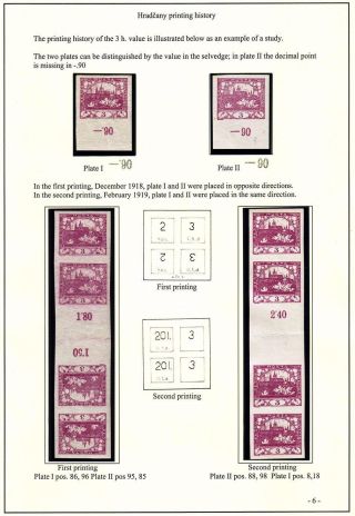 HRADCANY PRINTING HISTORY – sheet 6