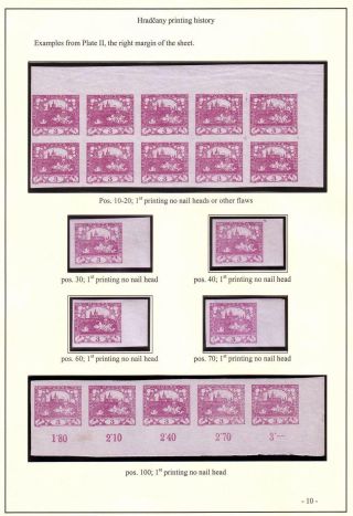 HRADCANY PRINTING HISTORY – sheet 10