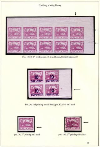 HRADCANY PRINTING HISTORY – sheet 11