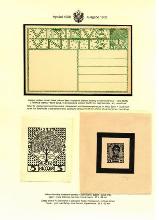 ÖSTERREICHISCHE JUBILÄUMSKORRESPONDENZKARTEN AUSGABE 1908, 1914 – Blatt 8
