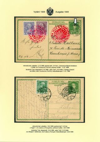 AUSTRIAN JUBILEE STATIONERY CARDS, ISSUE 1908, 1914 – sheet 29