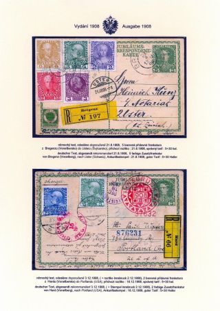 AUSTRIAN JUBILEE STATIONERY CARDS, ISSUE 1908, 1914 – sheet 33