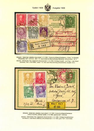 AUSTRIAN JUBILEE STATIONERY CARDS, ISSUE 1908, 1914 – sheet 44