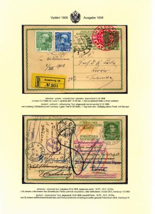 AUSTRIAN JUBILEE STATIONERY CARDS, ISSUE 1908, 1914 – sheet 49