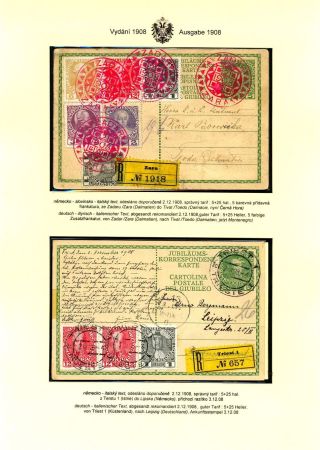 AUSTRIAN JUBILEE STATIONERY CARDS, ISSUE 1908, 1914 – sheet 50