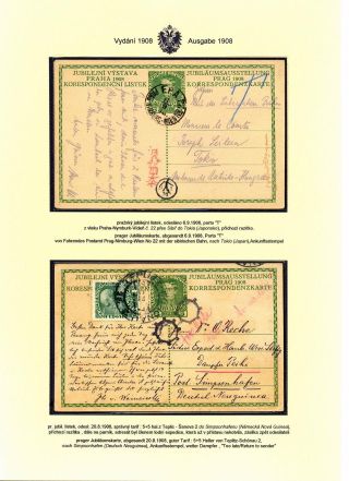 AUSTRIAN JUBILEE STATIONERY CARDS, ISSUE 1908, 1914 – sheet 54