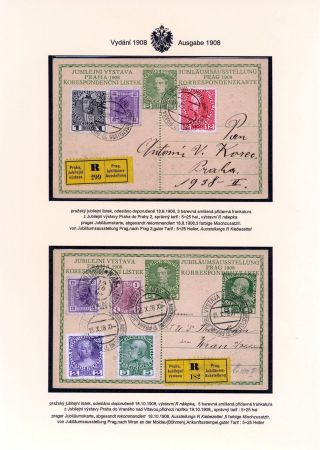 AUSTRIAN JUBILEE STATIONERY CARDS, ISSUE 1908, 1914 – sheet 58