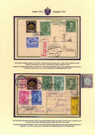 AUSTRIAN JUBILEE STATIONERY CARDS, ISSUE 1908, 1914 – sheet 66