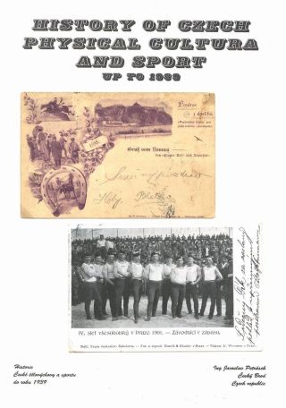 GESCHICHTE DES TSCHECHISCHEN KÖRPERKULTUR UND SPORT BIS 1939 – Blatt 1