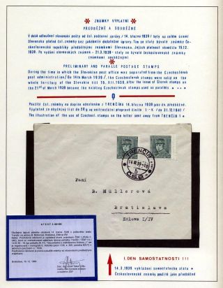SLOVENSKO 1938-39 – list 11