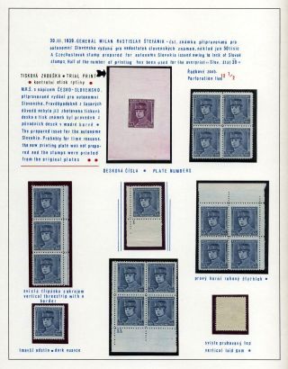 SLOVAKIA 1938-39 – sheet 40