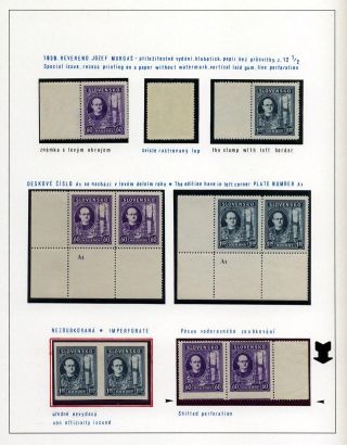 SLOVAKIA 1938-39 – sheet 81